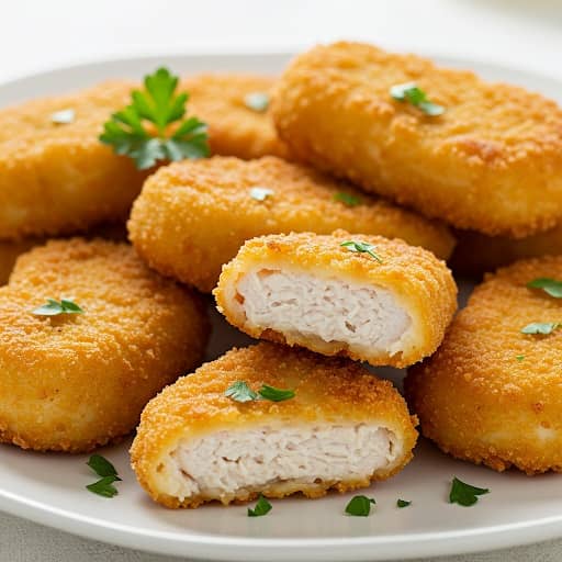 طرز تهیه ناگت مرغ بدون نان تست