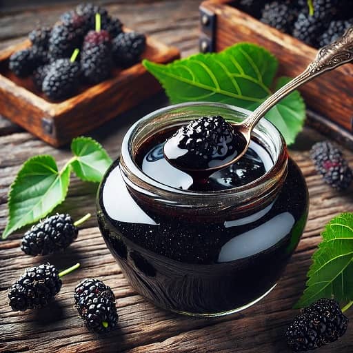 طرز تهیه شیره توت سیاه