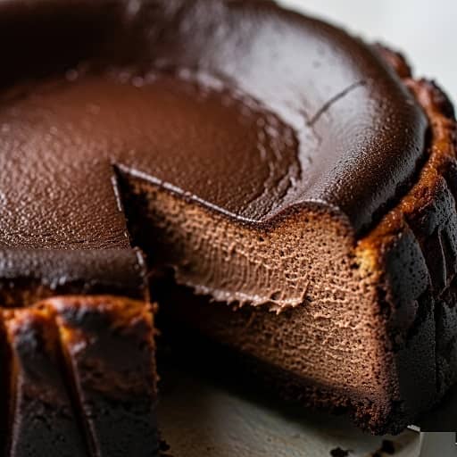 طرز تهیه چیز کیک سن سباستین شکلاتی