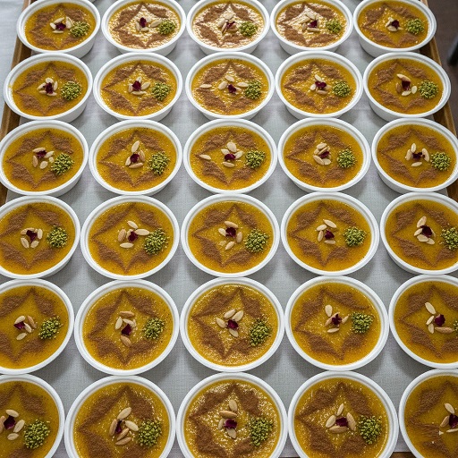 طرز تهیه شله زرد نذری برای 30 نفر