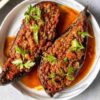 طرز تهیه بادمجان شکم پر با گوشت چرخ کرده