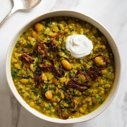 طرز تهیه آش جو لعاب دار