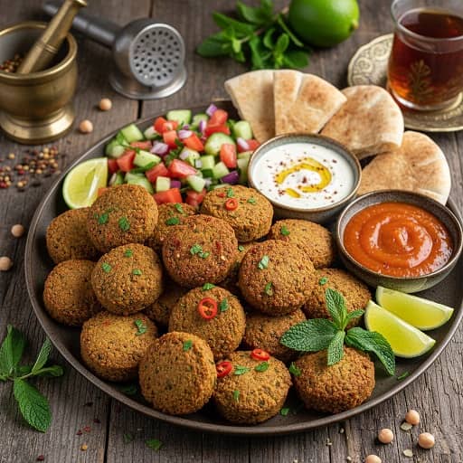 طرز تهیه فلافل خانگی ساده با نخود