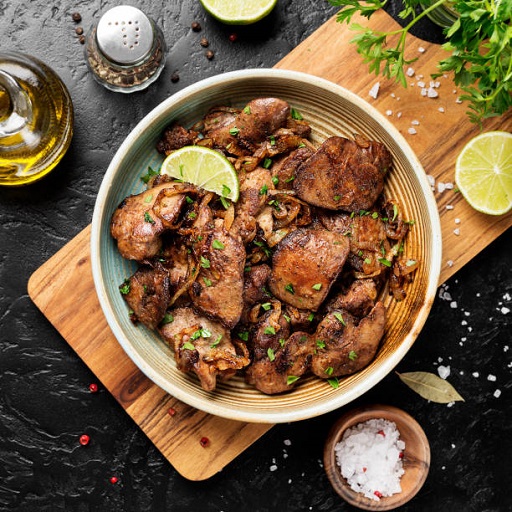 طرز پخت جگر مرغ