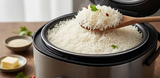 تهیه برنج در پلوپز