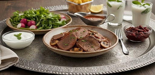 پخت زبان گوساله