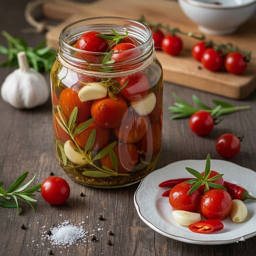طرز تهیه گوجه شور با سرکه