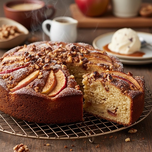 طرز تهیه کیک سیب