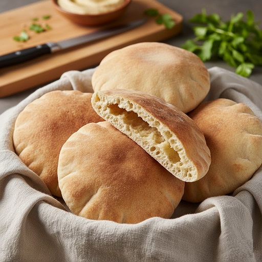 طرز تهیه نان پیتا