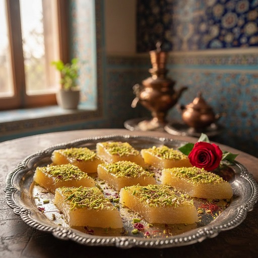 طرز تهیه مسقطی ساده با نشاسته