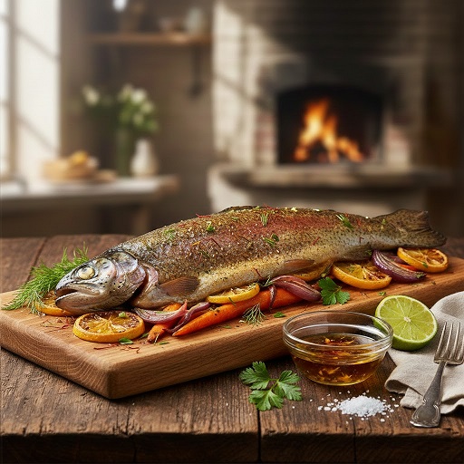 طرز پخت ماهی در فر