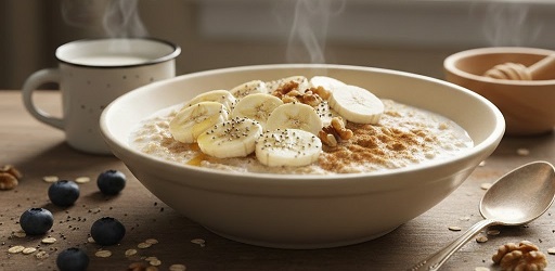 اوتمیل با شیر