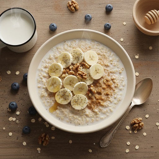 طرز تهیه اوتمیل با شیر