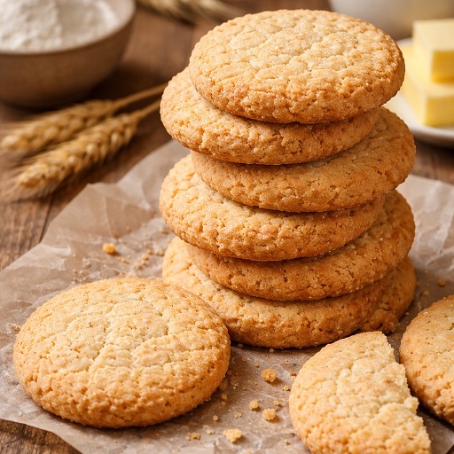 طرز تهیه بیسکویت ساده با آرد گندم