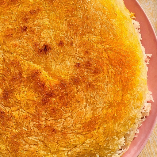 طرز تهیه ته دیگ با آرد