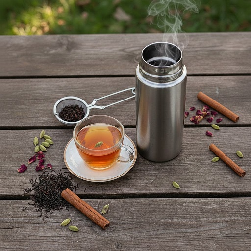 طرز تهیه چای در فلاسک