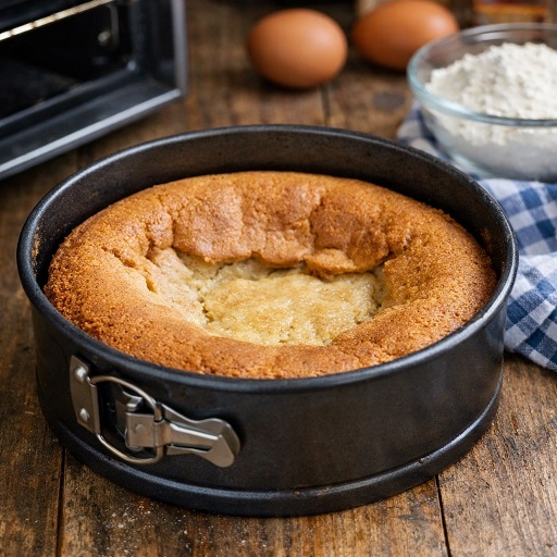 علت خوابیدن پف کیک بعد از پخت