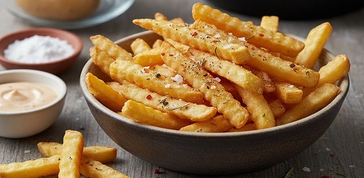 سیب زمینی سرخ کرده با بکینگ پودر